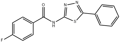 4-fluoro-N-(5-phenyl-1,3,4-thiadiazol-2-yl)benzamide,328561-08-6,结构式