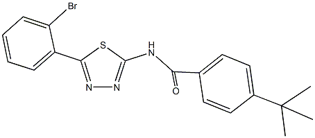 N-[5-(2-bromophenyl)-1,3,4-thiadiazol-2-yl]-4-tert-butylbenzamide Structure