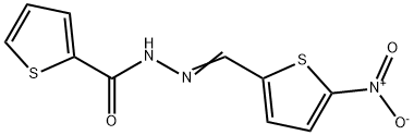 N'-({5-nitro-2-thienyl}methylene)-2-thiophenecarbohydrazide 化学構造式