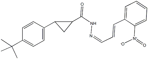 2-(4-tert-butylphenyl)-N'-(3-{2-nitrophenyl}-2-propenylidene)cyclopropanecarbohydrazide,328592-28-5,结构式