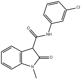 32866-54-9 N-(3-chlorophenyl)-1-methyl-2-oxo-3-indolinecarboxamide