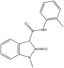 1-methyl-N-(2-methylphenyl)-2-oxo-3-indolinecarboxamide Structure