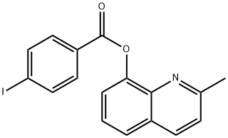 2-methyl-8-quinolinyl 4-iodobenzoate Structure