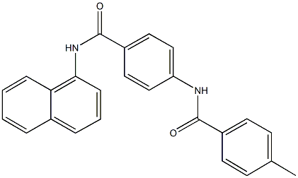 4-[(4-methylbenzoyl)amino]-N-(1-naphthyl)benzamide Structure