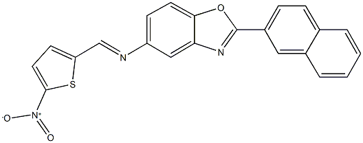 5-[({5-nitro-2-thienyl}methylene)amino]-2-(2-naphthyl)-1,3-benzoxazole Structure