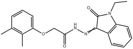 328911-27-9 2-(2,3-dimethylphenoxy)-N'-(1-ethyl-2-oxo-1,2-dihydro-3H-indol-3-ylidene)acetohydrazide