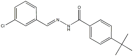 4-tert-butyl-N'-(3-chlorobenzylidene)benzohydrazide,328921-22-8,结构式