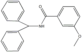 N-benzhydryl-3-methoxybenzamide 化学構造式