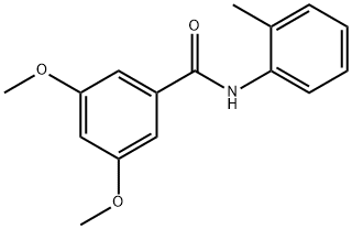 3,5-dimethoxy-N-(2-methylphenyl)benzamide 化学構造式