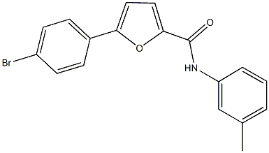 5-(4-bromophenyl)-N-(3-methylphenyl)-2-furamide,328969-52-4,结构式