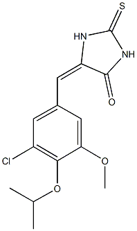 5-(3-chloro-4-isopropoxy-5-methoxybenzylidene)-2-thioxo-4-imidazolidinone,328969-98-8,结构式