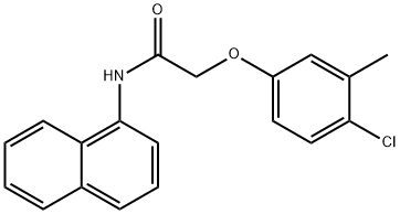 2-(4-chloro-3-methylphenoxy)-N-(1-naphthyl)acetamide 结构式