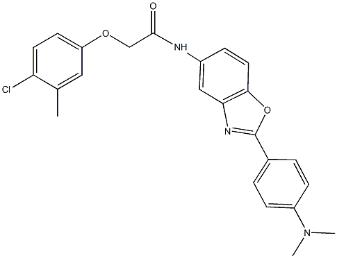 2-(4-chloro-3-methylphenoxy)-N-{2-[4-(dimethylamino)phenyl]-1,3-benzoxazol-5-yl}acetamide|