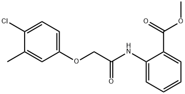 methyl 2-{[(4-chloro-3-methylphenoxy)acetyl]amino}benzoate Struktur