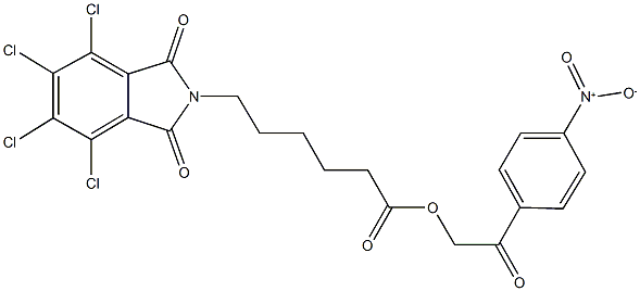 2-{4-nitrophenyl}-2-oxoethyl 6-(4,5,6,7-tetrachloro-1,3-dioxo-1,3-dihydro-2H-isoindol-2-yl)hexanoate,329020-50-0,结构式