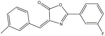 2-(3-fluorophenyl)-4-(3-methylbenzylidene)-1,3-oxazol-5(4H)-one Structure
