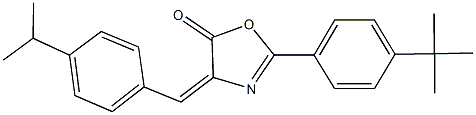 2-(4-tert-butylphenyl)-4-(4-isopropylbenzylidene)-1,3-oxazol-5(4H)-one,329023-23-6,结构式