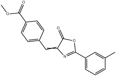 methyl 4-[(2-(3-methylphenyl)-5-oxo-1,3-oxazol-4(5H)-ylidene)methyl]benzoate,329023-65-6,结构式