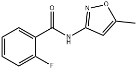 2-fluoro-N-(5-methyl-3-isoxazolyl)benzamide Struktur