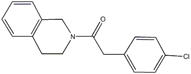 2-[(4-chlorophenyl)acetyl]-1,2,3,4-tetrahydroisoquinoline Structure