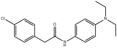 2-(4-chlorophenyl)-N-[4-(diethylamino)phenyl]acetamide Struktur