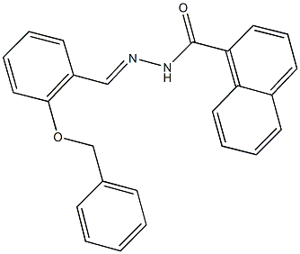 N'-[2-(benzyloxy)benzylidene]-1-naphthohydrazide 化学構造式