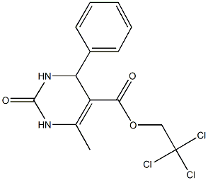 2,2,2-trichloroethyl 6-methyl-2-oxo-4-phenyl-1,2,3,4-tetrahydro-5-pyrimidinecarboxylate|