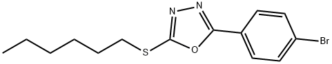 329049-56-1 2-(4-bromophenyl)-5-(hexylsulfanyl)-1,3,4-oxadiazole
