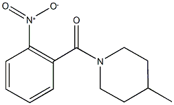 1-{2-nitrobenzoyl}-4-methylpiperidine 结构式