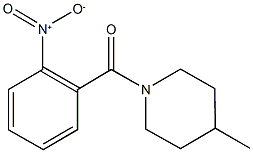 1-{2-nitrobenzoyl}-4-methylpiperidine 化学構造式