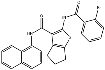 2-[(2-bromobenzoyl)amino]-N-(1-naphthyl)-5,6-dihydro-4H-cyclopenta[b]thiophene-3-carboxamide|