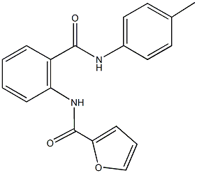 N-[2-(4-toluidinocarbonyl)phenyl]-2-furamide Struktur