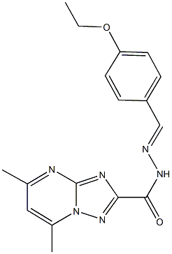 329071-57-0 N'-(4-ethoxybenzylidene)-5,7-dimethyl[1,2,4]triazolo[1,5-a]pyrimidine-2-carbohydrazide