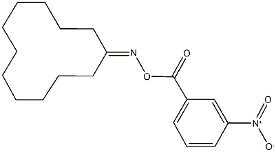 cyclododecanone O-{3-nitrobenzoyl}oxime Struktur
