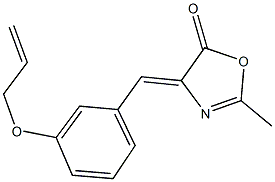 4-[3-(allyloxy)benzylidene]-2-methyl-1,3-oxazol-5(4H)-one 结构式