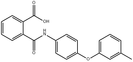 2-{[4-(3-methylphenoxy)anilino]carbonyl}benzoic acid Structure