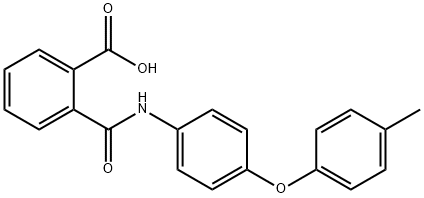 2-{[4-(4-methylphenoxy)anilino]carbonyl}benzoic acid,329195-81-5,结构式