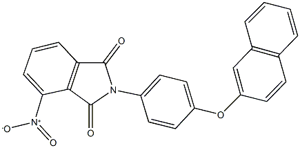 4-nitro-2-[4-(2-naphthyloxy)phenyl]-1H-isoindole-1,3(2H)-dione Struktur