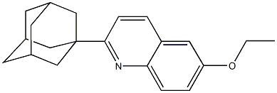 2-(1-adamantyl)-6-quinolinyl ethyl ether Struktur