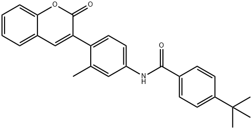 4-tert-butyl-N-[3-methyl-4-(2-oxo-2H-chromen-3-yl)phenyl]benzamide|