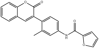 N-[3-methyl-4-(2-oxo-2H-chromen-3-yl)phenyl]-2-furamide,329196-95-4,结构式