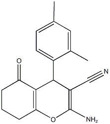 2-amino-4-(2,4-dimethylphenyl)-5-oxo-5,6,7,8-tetrahydro-4H-chromene-3-carbonitrile|