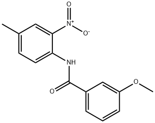 N-{2-nitro-4-methylphenyl}-3-methoxybenzamide,329209-84-9,结构式