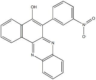 6-{3-nitrophenyl}benzo[a]phenazin-5-ol Struktur