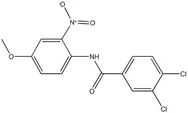 3,4-dichloro-N-{2-nitro-4-methoxyphenyl}benzamide Structure