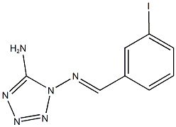 N-(5-amino-1H-tetraazol-1-yl)-N-(3-iodobenzylidene)amine,329213-66-3,结构式