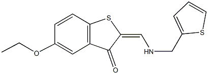 5-ethoxy-2-{[(thien-2-ylmethyl)amino]methylene}-1-benzothiophen-3(2H)-one,329213-93-6,结构式