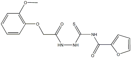 329214-03-1 N-({2-[(2-methoxyphenoxy)acetyl]hydrazino}carbothioyl)-2-furamide