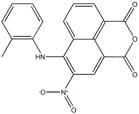 5-nitro-6-(2-toluidino)-1H,3H-benzo[de]isochromene-1,3-dione Structure