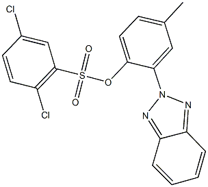 2-(2H-1,2,3-benzotriazol-2-yl)-4-methylphenyl 2,5-dichlorobenzenesulfonate 结构式